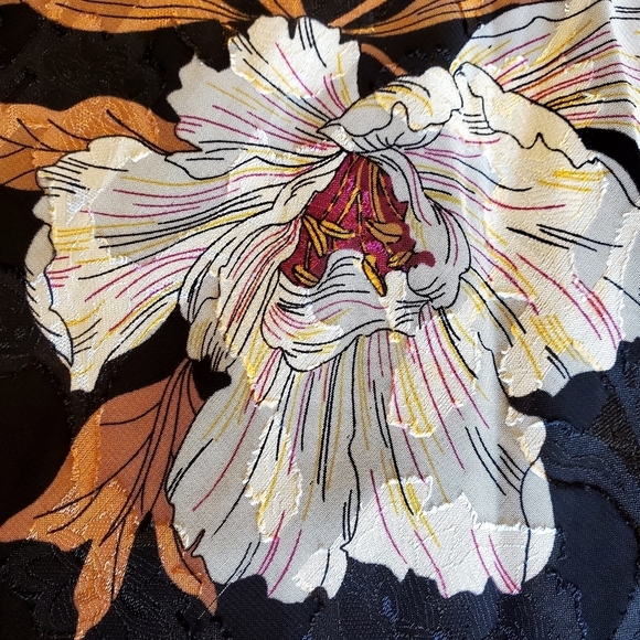 NWT Band of Gypsies BOG Collective Black Floral Slip Skirt L - Picture 12 of 12